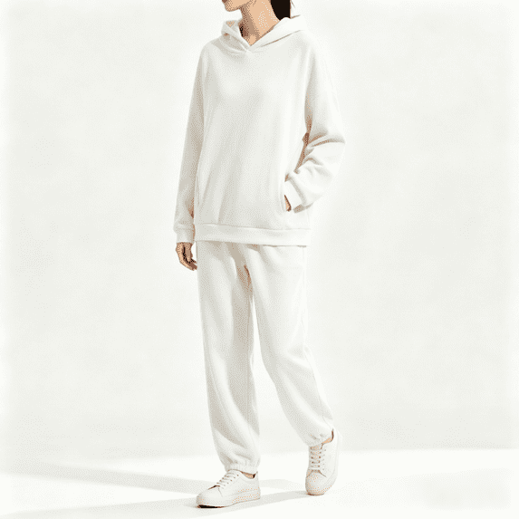 Bixock Women Fall and Winter Outfit Set,Women Two-piece Set,Women Casual Set Solid Color Hooded Long Sleeve Top and Jogger Pants Athletic Wear Set
