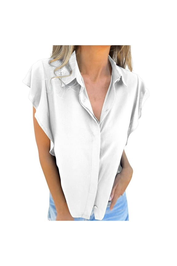 Women Lightweight Tops,Sleeveless Blouse for Women,Solid Color High Neck Lace Cut Out Detail Feminine Top