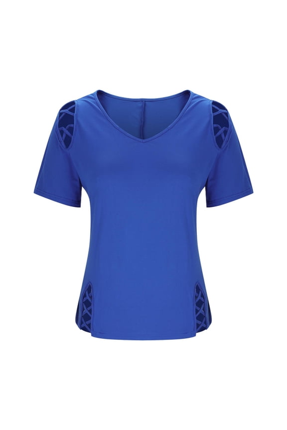 Women Lightweight Tops,Summer Blouse for Women,Solid Color High Neck Off Shoulder Short Sleeve Top