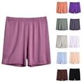 thumbnail image 1 of Bixock Women Pajamas Shorts Loungewear Shorts Sleep Shorts Elastic Waist Loose Soft Stretchy Daily Indoor Homewear Sleepwear Base Layer Trousers Women Clothings, 1 of 5
