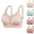 thumbnail image 1 of Bixock Women Wireless Bras,Push up Bras for Women Front Closure On Camisole Thin Cup Soft Underwire Bras, 1 of 3
