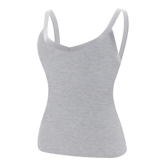 Bixock Women's Basical Sleeveless Blouse,Soft Summer Tank Top,Solid Color V-Neck Ribbed Camisole Breathable Layering Base Wear Tops