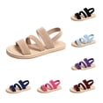 thumbnail image 1 of Bixock Women's Flat Sandals,Slippers for Women Open Toe Shower Shoes with Wrap Strap for Summer Beach Vacation Casual Shoes, 1 of 5