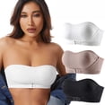 thumbnail image 1 of Bixock Women's Front Button Closure Bra Wireless Cup Bra Lace Thin Padding Thin Straps Light Weight Summer Casual Women Under Wear, 1 of 6