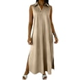 thumbnail image 1 of Bixock Women's Maternity Dress Sleeveless A Line Sundress Loose Casual Maxi Dress with Pockets Baby Shower Pregnancy Dresses for Photoshoot Maternity Outfits Summer Clothings, 1 of 5