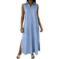 thumbnail image 1 of Bixock Women's Maternity Dress Sleeveless A Line Sundress Loose Casual Maxi Dress with Pockets Baby Shower Pregnancy Dresses for Photoshoot Maternity Outfits Summer Clothings, 1 of 6