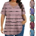 thumbnail image 1 of Bixock Women's Maternity Tops Fashion V-Neck Short Sleeve Casual Oversized Maternity T-Shirt, 1 of 5