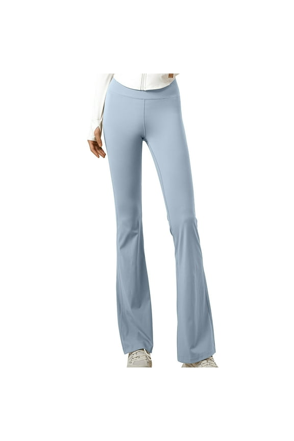 Yoga Pants for Women,Leggings for Women,Pants for Women High Stretch High Waist Butt Lifting Flared Pants Wide Leg Mini Flare Yoga Long Pants Casual Workout Pants Clothes