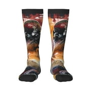 Bixox Abstract Lion Painting Patterned Men's and Women's Knee Socks High Socks Outdoor Sports Socks