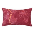 thumbnail image 1 of Bixox Abstract Red Marble Printed Pillow Protector,Super Soft Ideal for Home,Guests,Rentals - 16"x24", 1 of 8