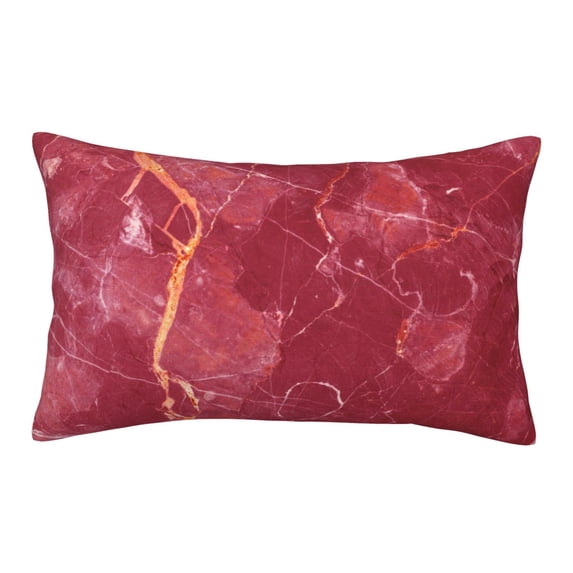 Bixox Abstract Red Marble Printed Pillow Protector,Super Soft Ideal for Home,Guests,Rentals - 16"x24"