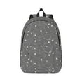 thumbnail image 1 of Bixox Airplane Routes Around The World Printing Canvas Backpack Lightweight Casual Travel Backpack School Backpack Fits 15.6 Inch Notebook, 1 of 5