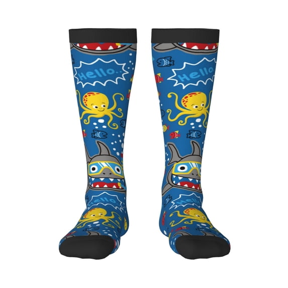 Bixox Animals1 Patterned Men's and Women's Knee Socks High Socks Outdoor Sports Socks