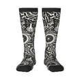 Bixox Bicycles Parts Patterned Men's and Women's Knee Socks High Socks