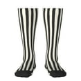 thumbnail image 1 of Bixox Black And White Thick Stripes Patterned Men's and Women's Knee Socks High Socks Outdoor Sports Socks, 1 of 5