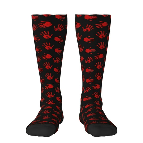 Bixox Bloody Hand 1 Patterned Men's and Women's Knee Socks High Socks Outdoor Sports Socks