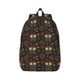 thumbnail image 1 of Bixox Boho Owl Printing Canvas Backpack Lightweight Casual Travel Backpack School Backpack Fits 15.6 Inch Notebook, 1 of 5
