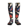 thumbnail image 1 of Bixox Bowling Ball Print Compression Socks,Compression Socks Women & Men Circulation for Medical,Running,Athletic, 1 of 7