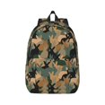 thumbnail image 1 of Bixox Camouflage Rabbit Printing Canvas Backpack Lightweight Casual Travel Backpack School Backpack Fits 15.6 Inch Notebook, 1 of 5