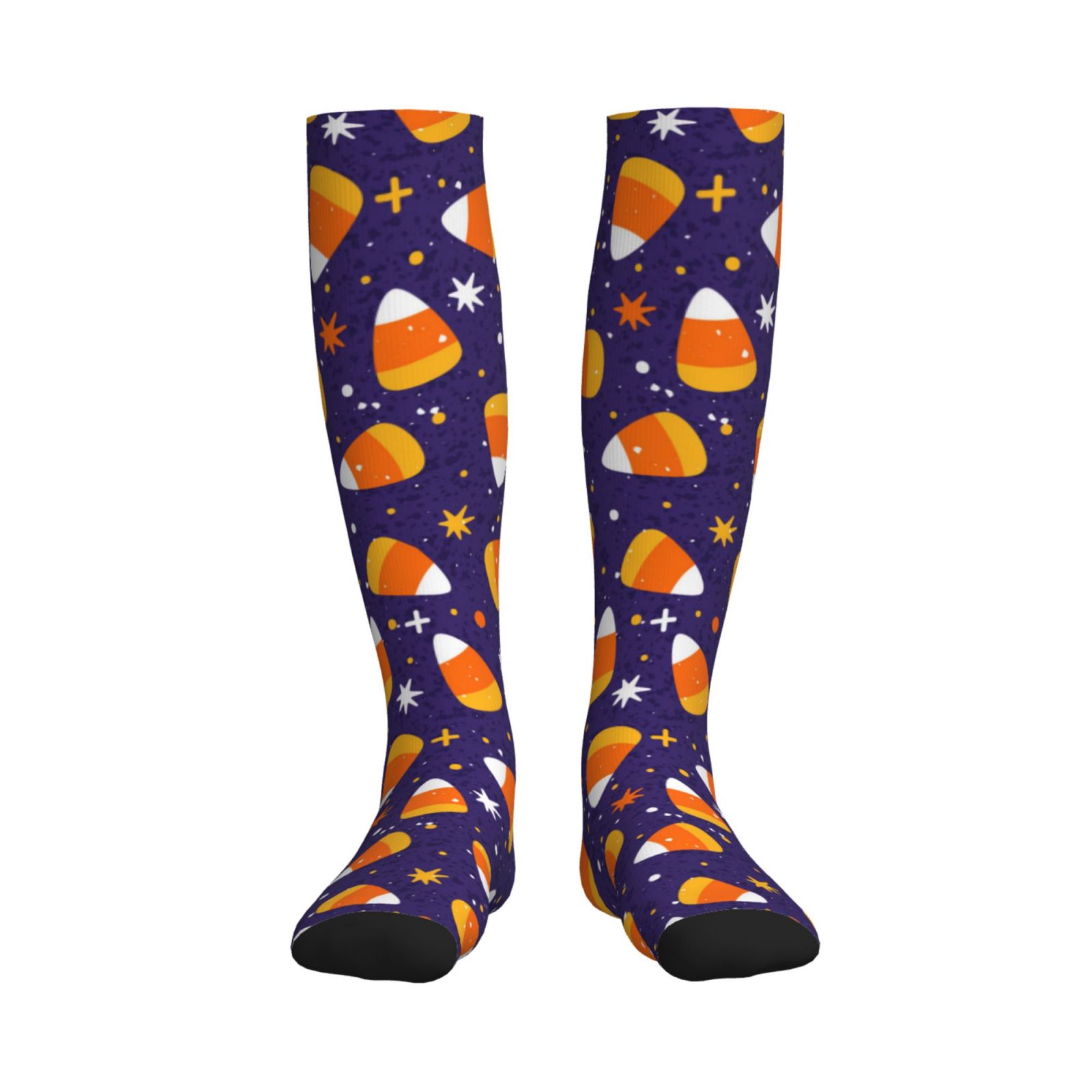 Bixox Candy Corn (2) Print Compression Socks,Compression Socks Women ...