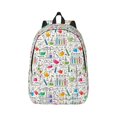 thumbnail image 1 of Bixox Chemical Flasks And Test Tubes Printing Canvas Backpack Lightweight Casual Travel Backpack School Backpack Fits 15.6 Inch Notebook, 1 of 5