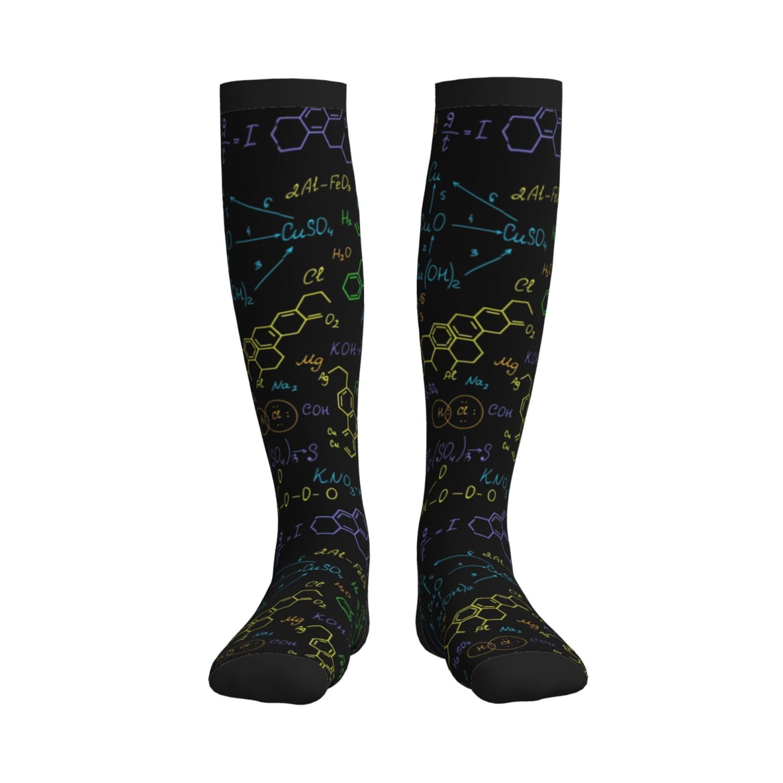 Bixox Chemistry Formulas Print Compression Socks,Compression Socks ...