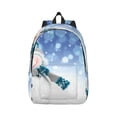 thumbnail image 1 of Bixox Christmas Snowman In The Snow Printing Canvas Backpack Lightweight Casual Travel Backpack School Backpack Fits 15.6 Inch Notebook, 1 of 5