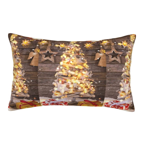 Bixox Christmas Tree Printed Pillow Protector,Super Soft Ideal for Home,Guests,Rentals - 20"x30"