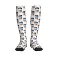 thumbnail image 1 of Bixox Coffee To Go Pattern Print Compression Socks,Compression Socks Women & Men Circulation for Medical,Running,Athletic, 1 of 7