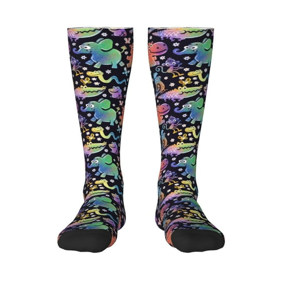 Bixox Colorful Animals Patterned Men's and Women's Knee Socks High Socks Outdoor Sports Socks