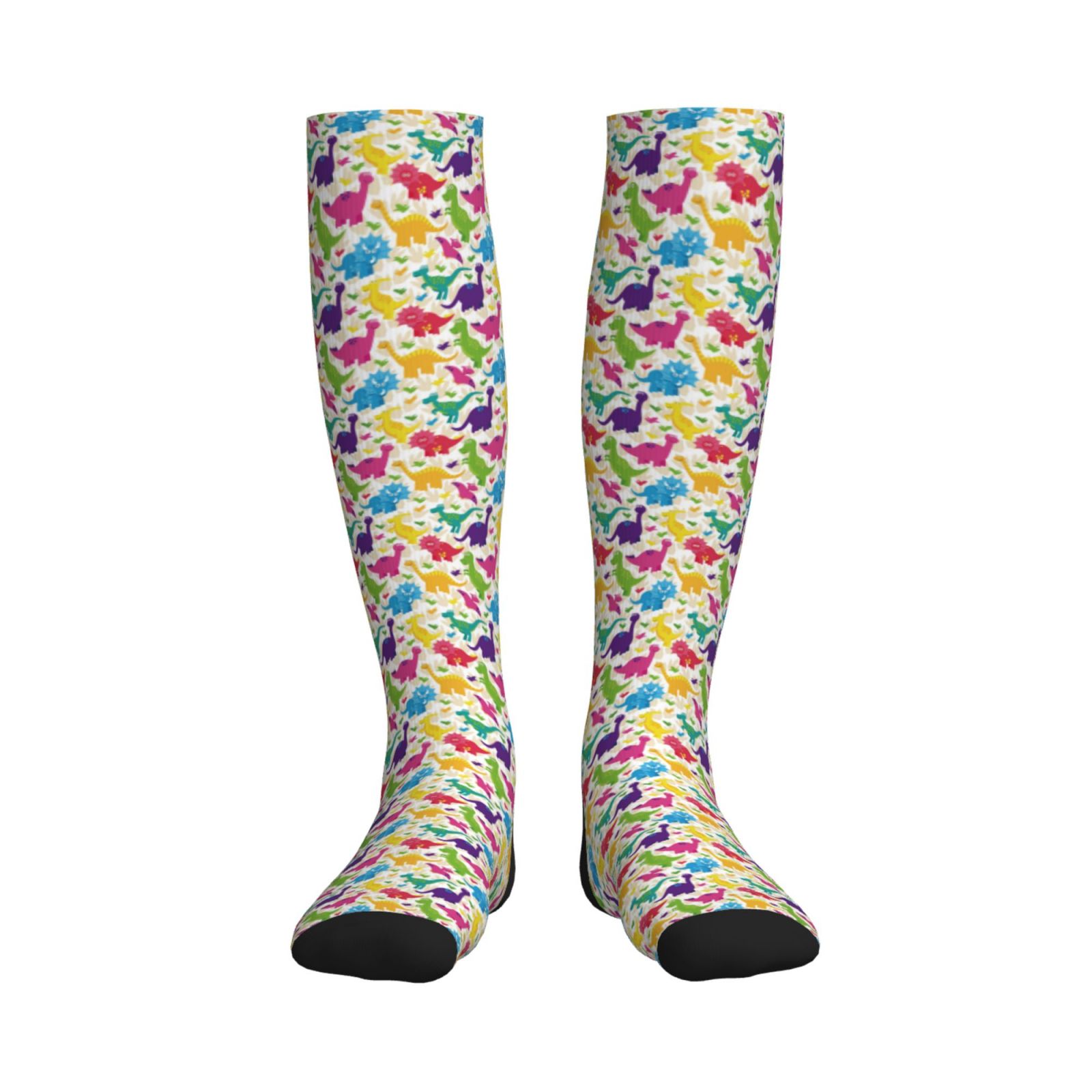 Bixox Colorful Dinosaurs Print Compression Socks,Compression Socks ...