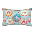 thumbnail image 1 of Bixox Colorful Donut Printed Pillow Protector,Super Soft Ideal for Home,Guests,Rentals - 14"x20", 1 of 8