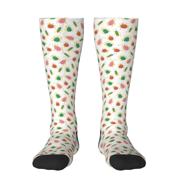 Bixox Colorful Insect1 Patterned Men's and Women's Knee Socks High Socks Outdoor Sports Socks