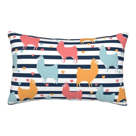 Bixox Colorful Llama Printed Pillow Protector,Super Soft Ideal for Home,Guests,Rentals - 16"x24"