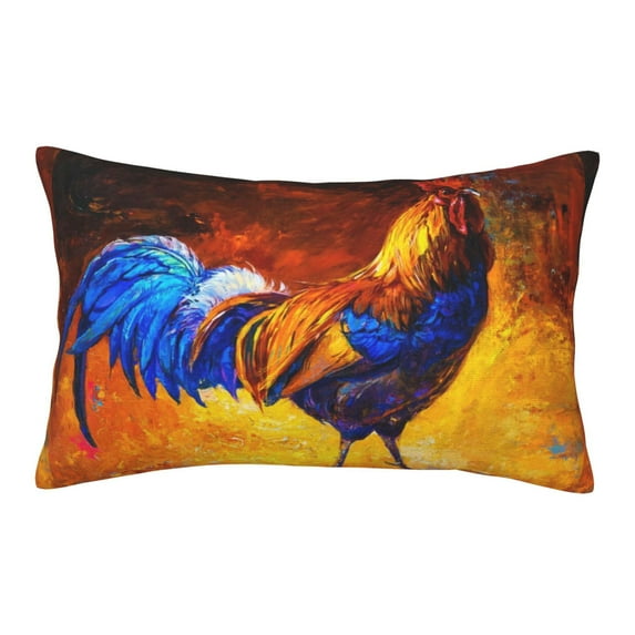 Bixox Colorful Rooster Printed Pillow Protector,Super Soft Ideal for Home,Guests,Rentals - 20"x30"