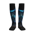 thumbnail image 1 of Bixox Cool Blue Light Wolf Print Compression Socks,Compression Socks Women & Men Circulation for Medical,Running,Athletic, 1 of 7
