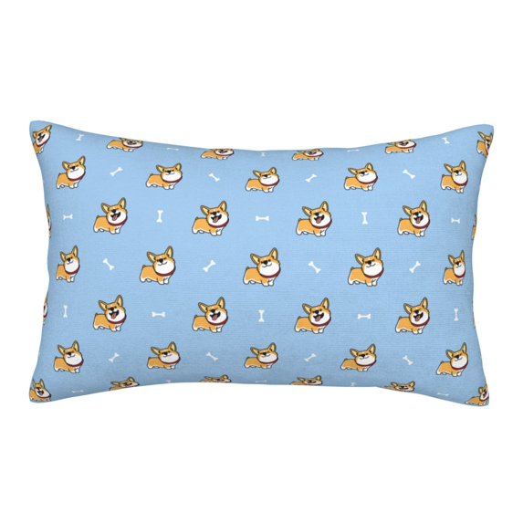 Bixox Corgi Dog Printed Pillow Protector,Super Soft Ideal for Home,Guests,Rentals - 14"x20"