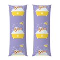 thumbnail image 1 of Bixox Corgi Washing in Bathtub Print Body Pillow Cover with Zipper Closure, Cozy Fuzzy Fleece Body Pillow Case Cover 20 x 54 Inches,Long Body Pillow Pillowcase, 1 of 6