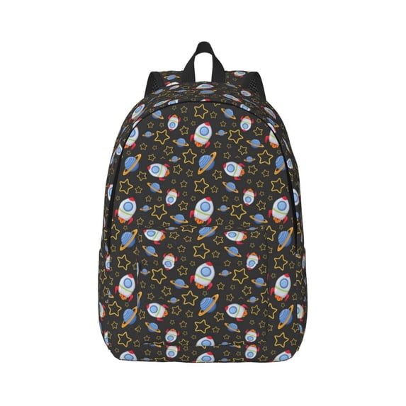Bixox Cosmic Printing Canvas Backpack Lightweight Casual Travel Backpack School Backpack Fits 15.6 Inch Notebook