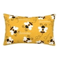 thumbnail image 1 of Bixox Cute Bee Butterfly Yelllow Printed Pillow Protector,Super Soft Ideal for Home,Guests,Rentals - 20"x30", 1 of 8