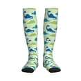 thumbnail image 1 of Bixox Cute Dinosaur Blue Green Print Compression Socks,Compression Socks Women & Men Circulation for Medical,Running,Athletic, 1 of 7