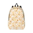 thumbnail image 1 of Bixox Cute Duck And Flower Printing Canvas Backpack Lightweight Casual Travel Backpack School Backpack Fits 15.6 Inch Notebook, 1 of 5