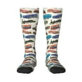 thumbnail image 1 of Bixox Cute Piggy Ballerina Patterned Men's and Women's Knee Socks High Socks Outdoor Sports Socks, 1 of 5