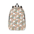 thumbnail image 1 of Bixox Cute Rabbit Floral Printing Canvas Backpack Lightweight Casual Travel Backpack School Backpack Fits 15.6 Inch Notebook, 1 of 5