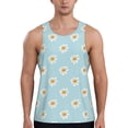thumbnail image 1 of Bixox Daisies Flowers Pattern Men's Gym Tank Tops Workout Sleeveless T-Shirts Athletic Muscle Tank Training Bodybuilding Shirts,S-4XL, 1 of 7