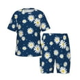 Bixox Daisies Flowers Pattern children's Summer Short Sleeve Pajamas