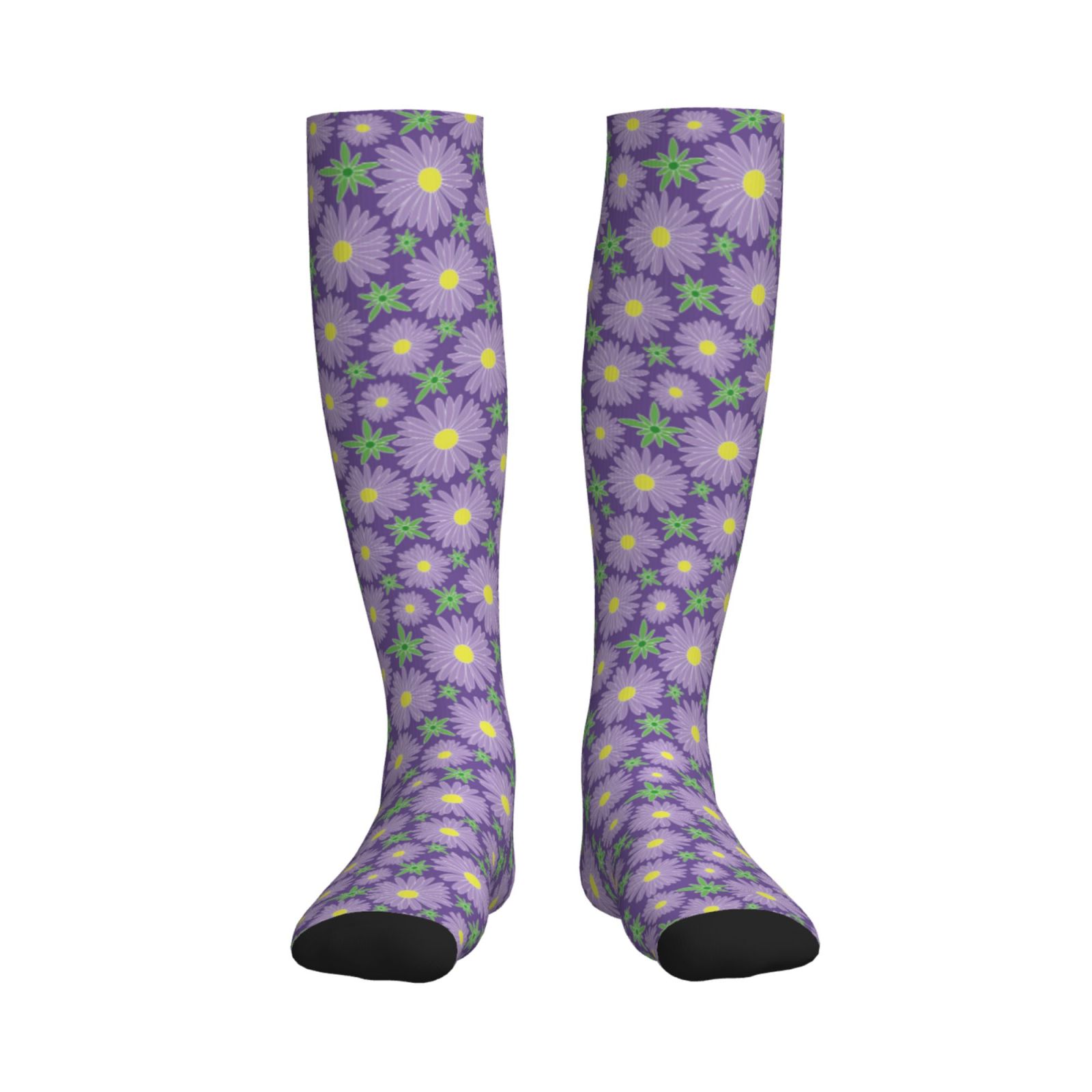 Bixox Daisies Flowers Print Compression Socks,Compression Socks Women ...