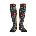 thumbnail image 1 of Bixox Dinosaurs in Space Print Compression Socks,Compression Socks Women & Men Circulation for Medical,Running,Athletic, 1 of 7
