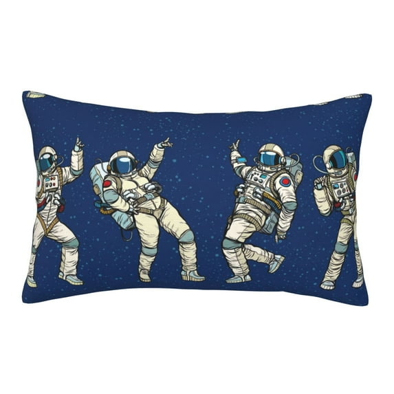 Bixox Disco party Astronaut Dancing Printed Pillow Protector,Super Soft Ideal for Home,Guests,Rentals - 16"x24"