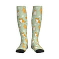 thumbnail image 1 of Bixox Dog And Flower Print Compression Socks,Compression Socks Women & Men Circulation for Medical,Running,Athletic, 1 of 7
